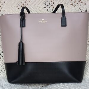 Kate Spade Black and Tan Women's Tote Bag